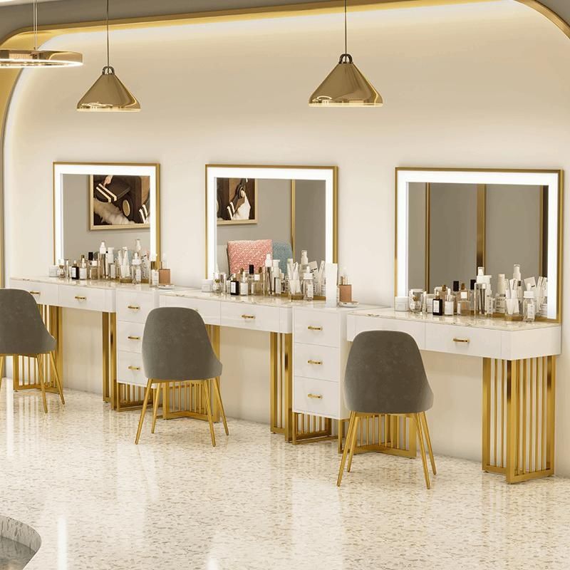 Beauty Makeup Stores - Dresser for professional stores Light luxury