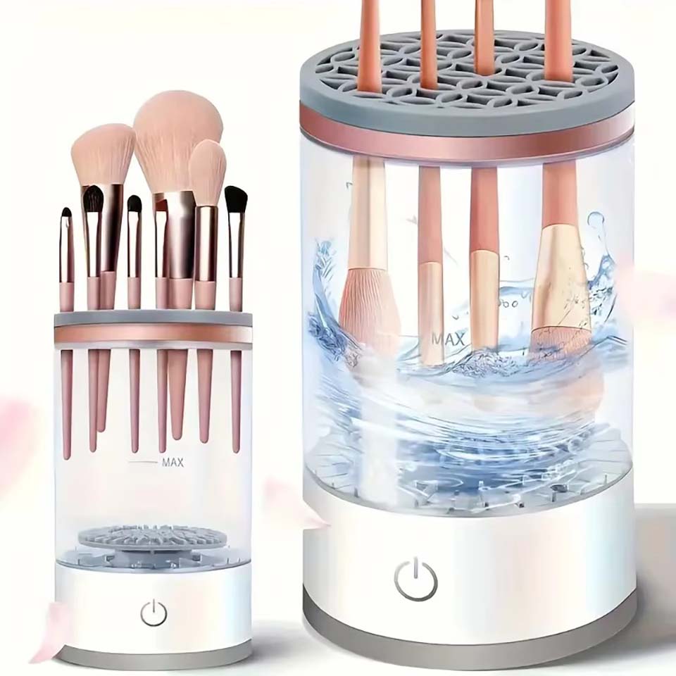 Beauty Makeup Brushes - USB Powered Makeup Brush Cleaner And