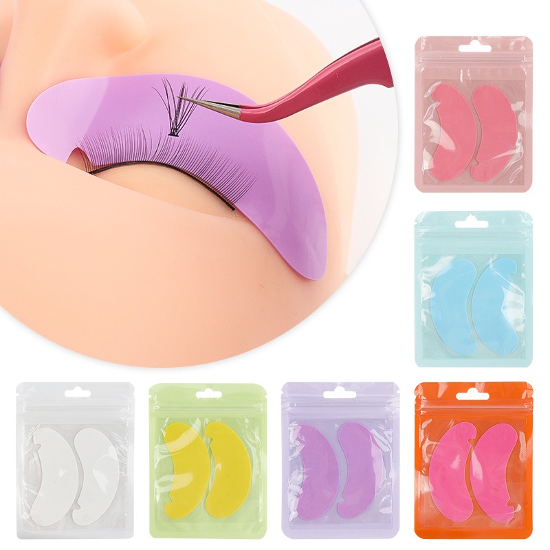 Beauty Makeup Design - 1/5 Pair Reusable Silicone Eyelash Pad