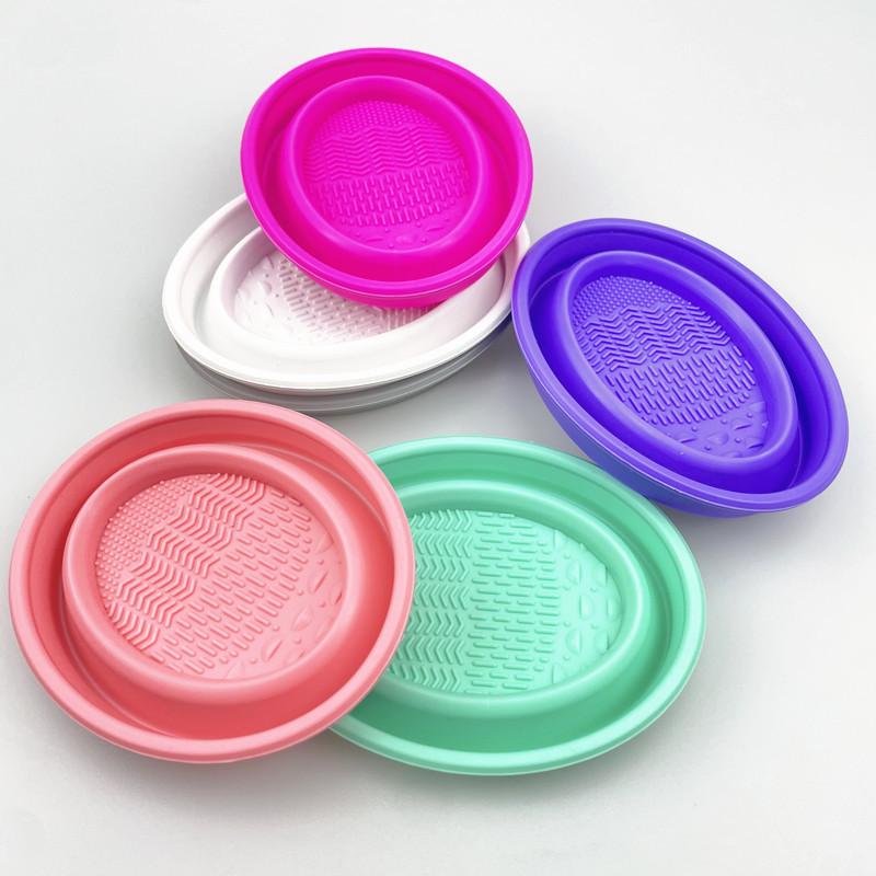 Beauty Makeup Brushes - Cleaner Folding Powder Soft Silicone Makeup