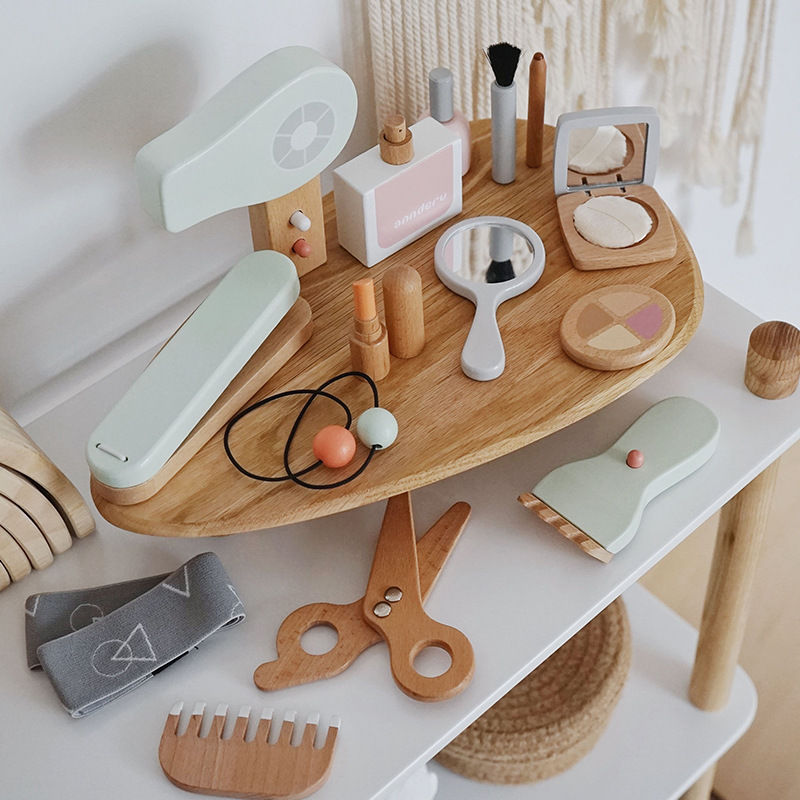 Makeup Beauty Makeup Game - New Children Wooden Simulation Makeup Toy