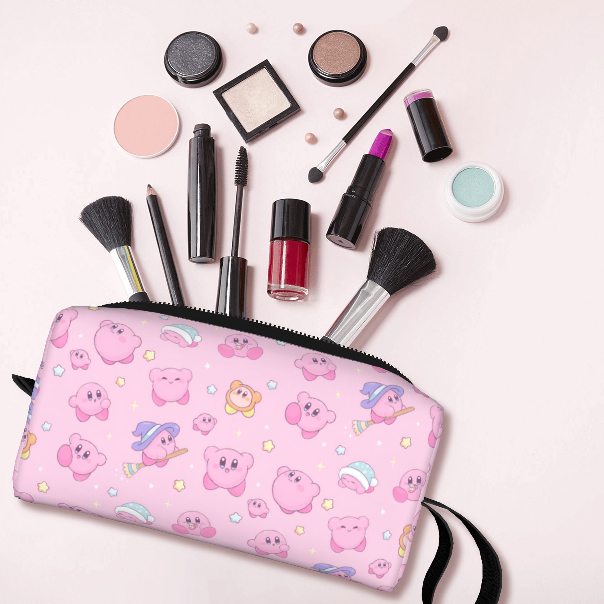 Makeup Beauty Makeup Game - Custom Kawaii K-Kirbys Travel Toiletry Bag