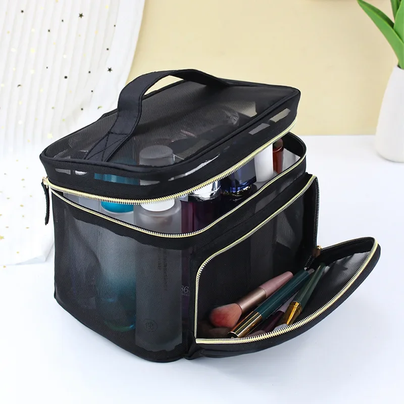 Beauty Makeup Design - Brand Design Large Capacity Mesh Transparent