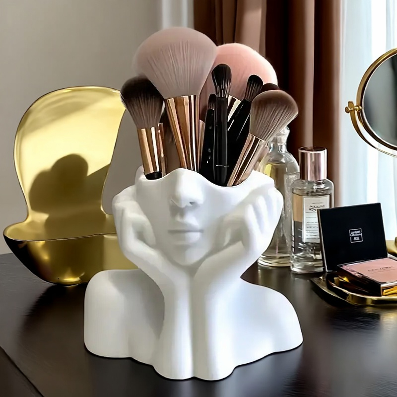 Beauty Makeup Design - Face Shape Makeup Brush Holder -Portable