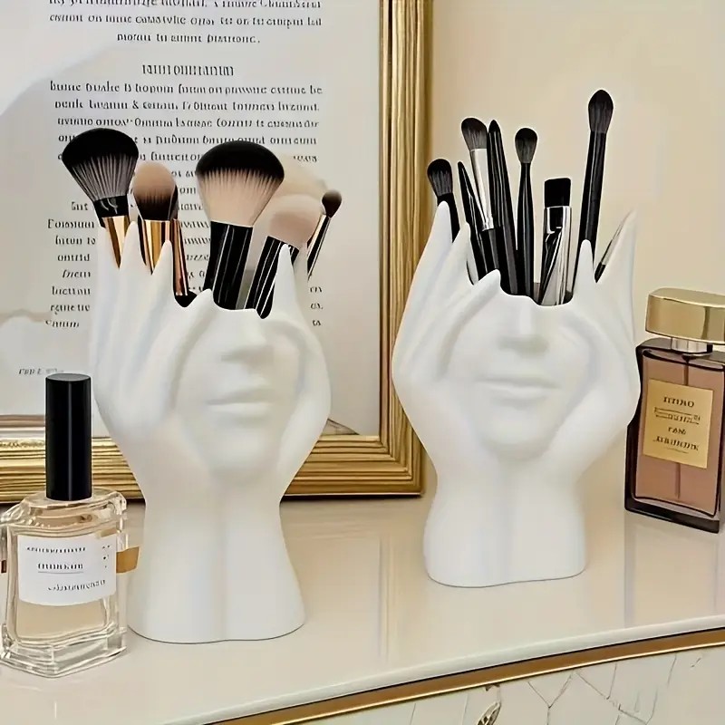 Beauty Makeup Design - Face Shape Makeup Brush Holder -