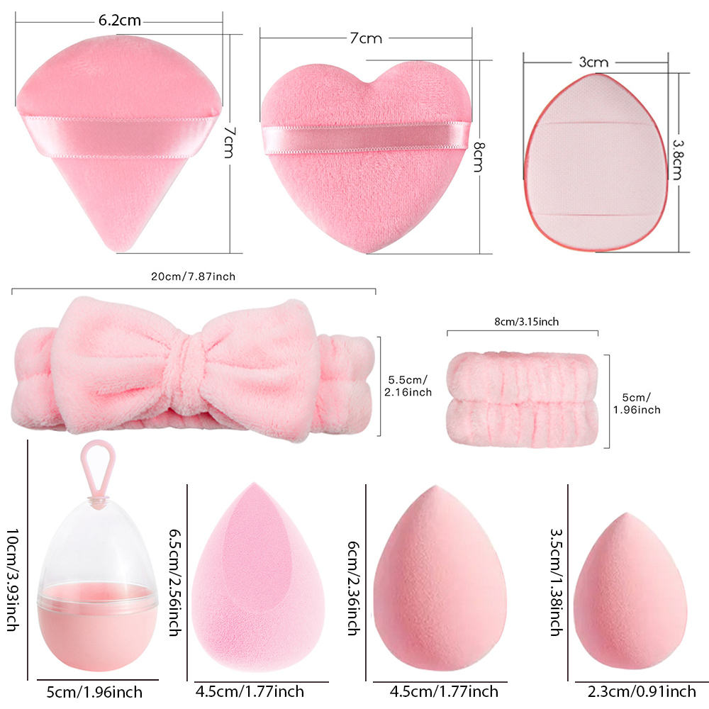 17Pcs Makeup Sponge Blender Se - огляд і ціна Beauty Bay Makeup