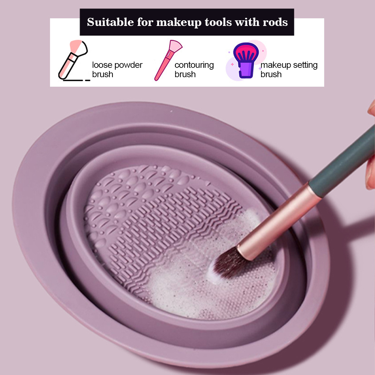 Silicone Makeup Brush Cleaning - огляд і ціна Beauty Makeup Brushes
