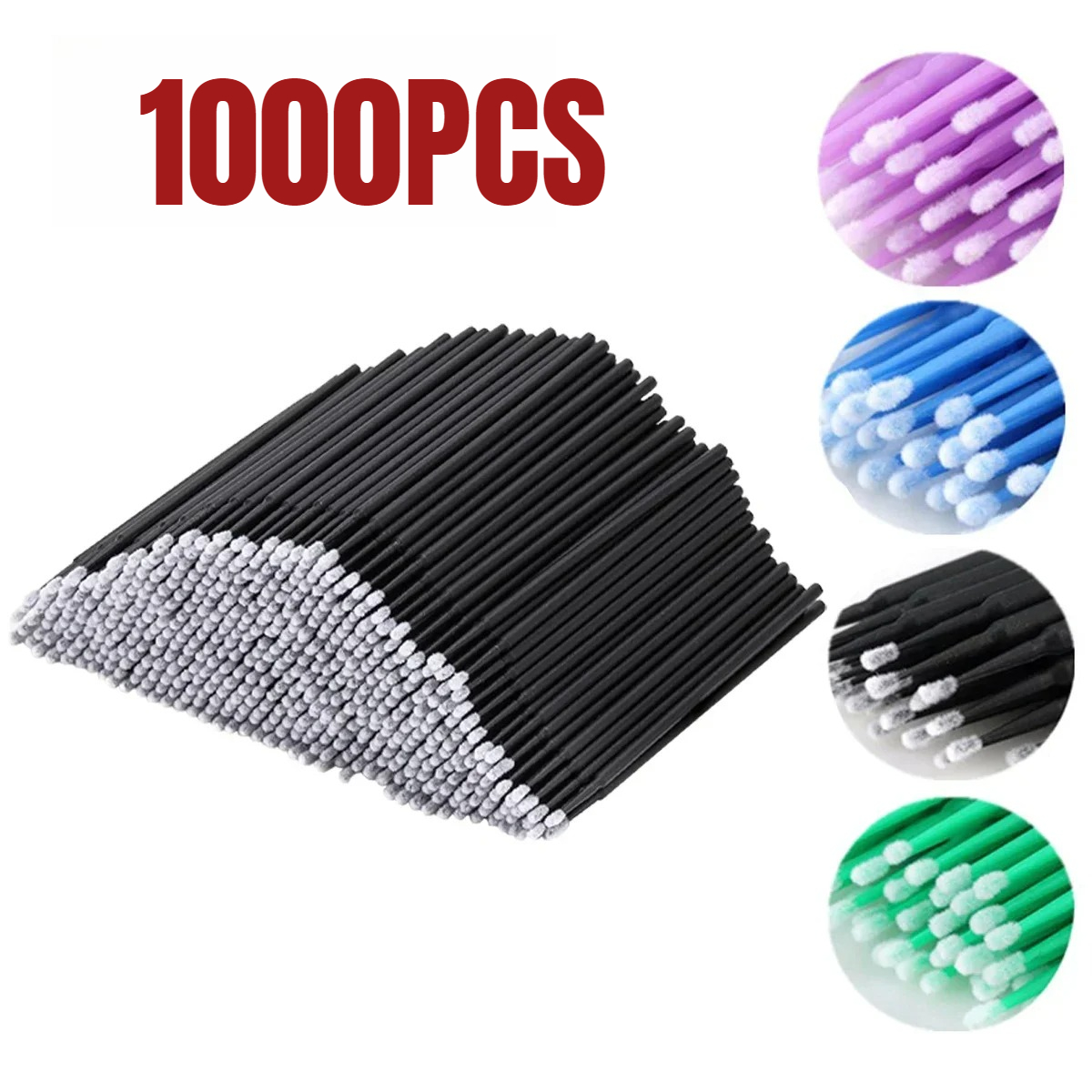 1000/500PCS Eyelash Cleaning B - огляд і ціна Beauty Makeup Brushes