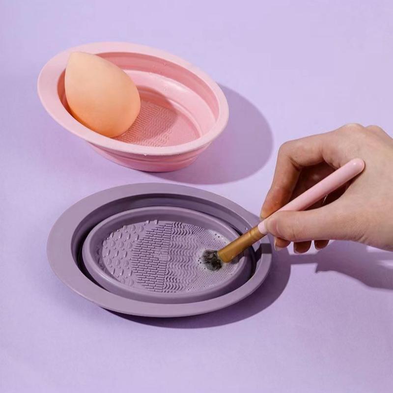 Folding Powder Puff Cleaning B - огляд і ціна Beauty Makeup Brushes