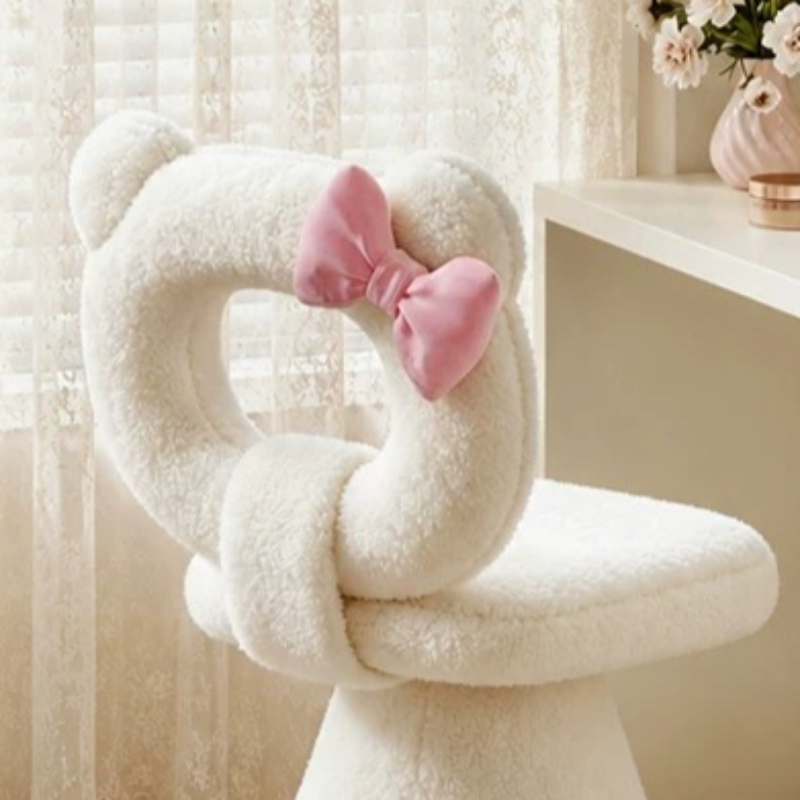 Bow Dressing Vanity Stool Pink - огляд і ціна Beauty Of Makeup