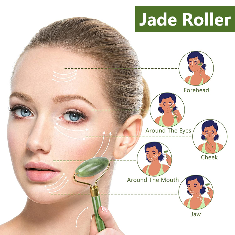 Natural Jade Roller Face Gua S - огляд і ціна Face Massager