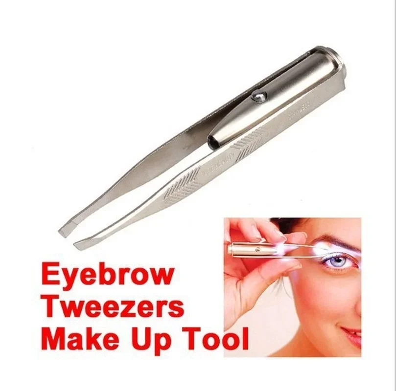 1/3Pcs Led Eyebrow Tweezers St - огляд і ціна Beauty Makeup Design