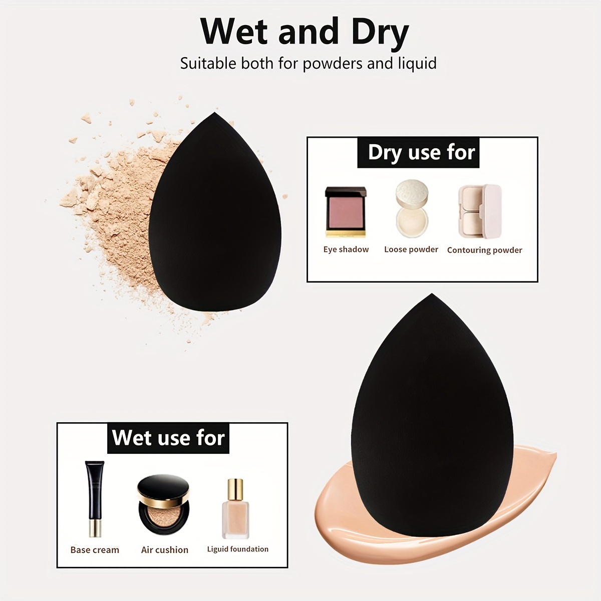 8 Pcs Beauty Egg Makeup Sponge - огляд і ціна Beauty Bay Makeup