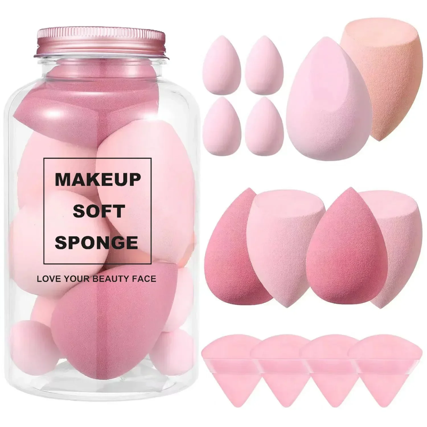 12/14Pcs Makeup Sponge Blender - огляд і ціна Beauty Blender In Makeup