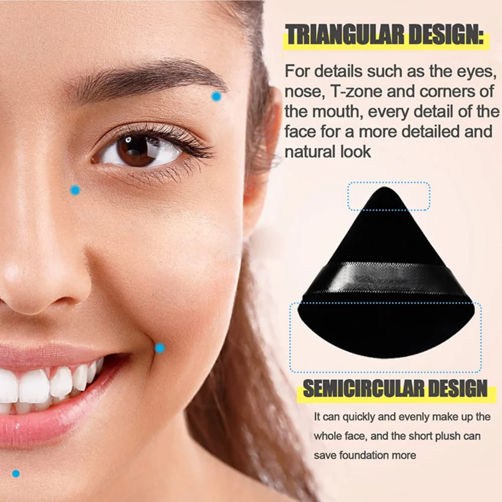 2/6Pcs Triangle Powder Puff Fa - огляд і ціна Beauty Blender In Makeup