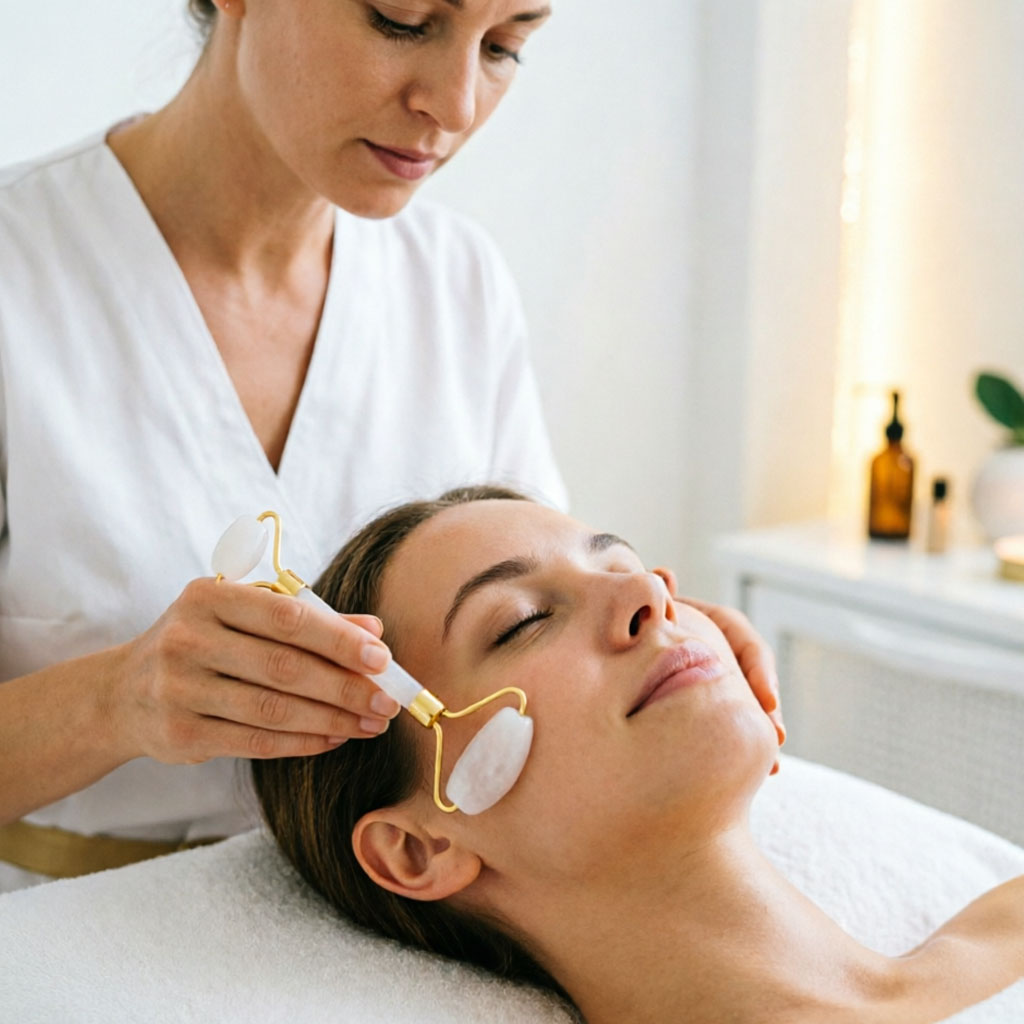 White Gua Sha Natural Jade Whi - огляд і ціна Face Massager